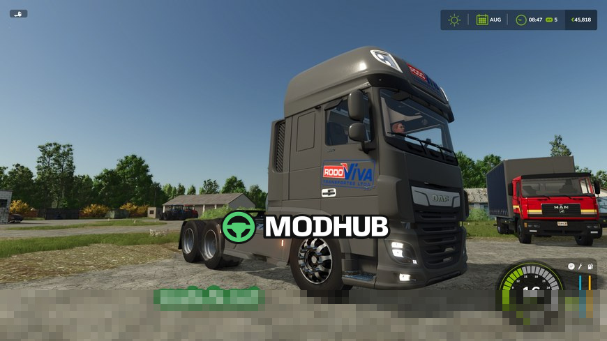 Мод на Автомобілі DAF XF FTS 6×2 & FTT 6×4 для Фермер Симулятор 25