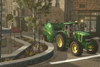 Прес-підбирач John Deere V452R для Farming Simulator 25