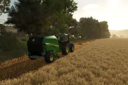 Прес-підбирач John Deere V452R для Farming Simulator 25 — 2