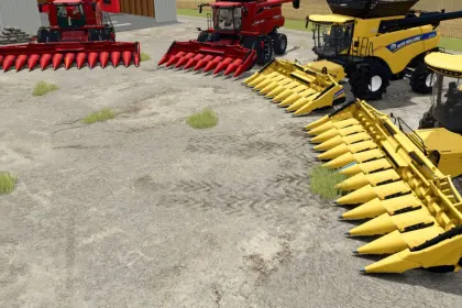 Головки для кукурудзи Case IH 4400F/New Holland 980CF для Farming Simulator 25 — 6