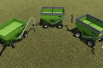 Системa шнека Parker 1400 з причепом 2500 для Farming Simulator 25