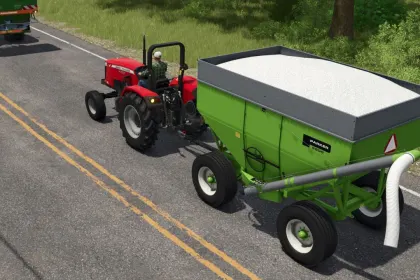 Системa шнека Parker 1400 з причепом 2500 для Farming Simulator 25 — 3