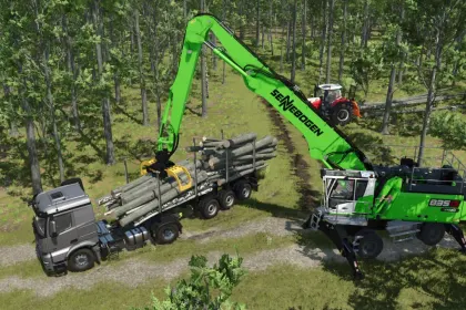 Граблі Gripen 080 для екскаватора для Farming Simulator 25 — 2