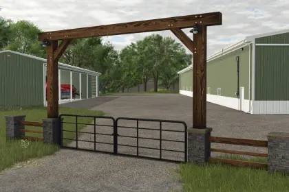 Eingangstor Ranch in Amerika für Farming Simulator 25