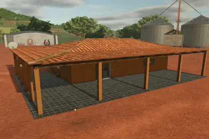 Typisches Nordosthaus mit Veranda für Farming Simulator 25
