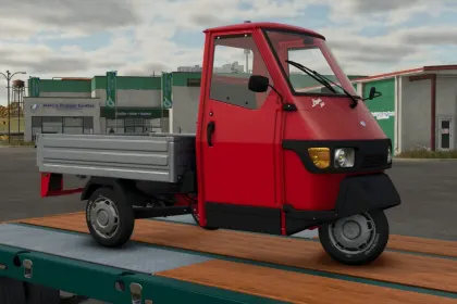Шини Piaggio Ape з літерами для Farming Simulator 25