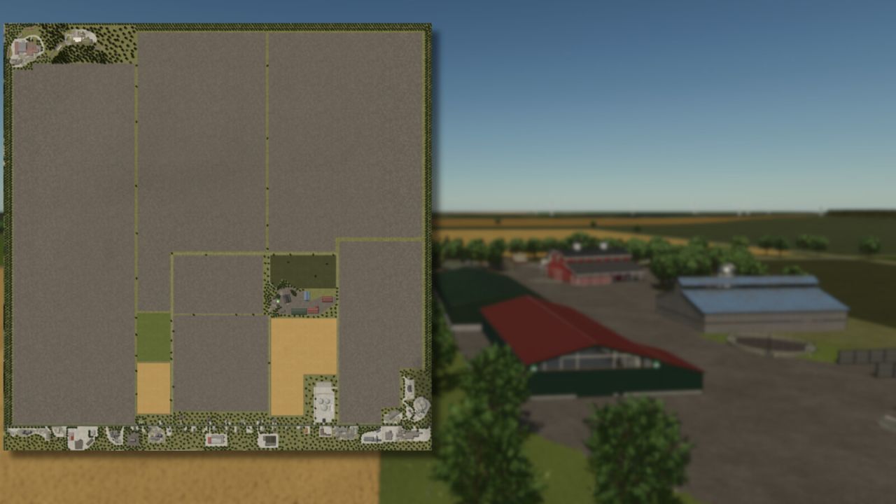 Neue Große Karte Terre Haute Agriculture für Farming Simulator 25 — Farm, Wälder und Viehzucht