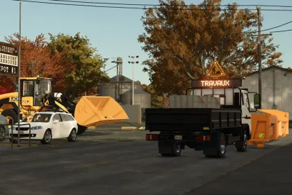 Universeller Bau-Lkw Construction Truck für FS25 — Wendiger und Modular