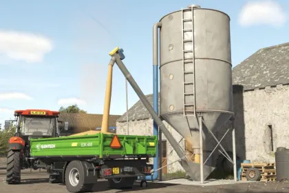 Efektywny Food Mixer i Silo — Silo i Karmnik dla FS25 — 2