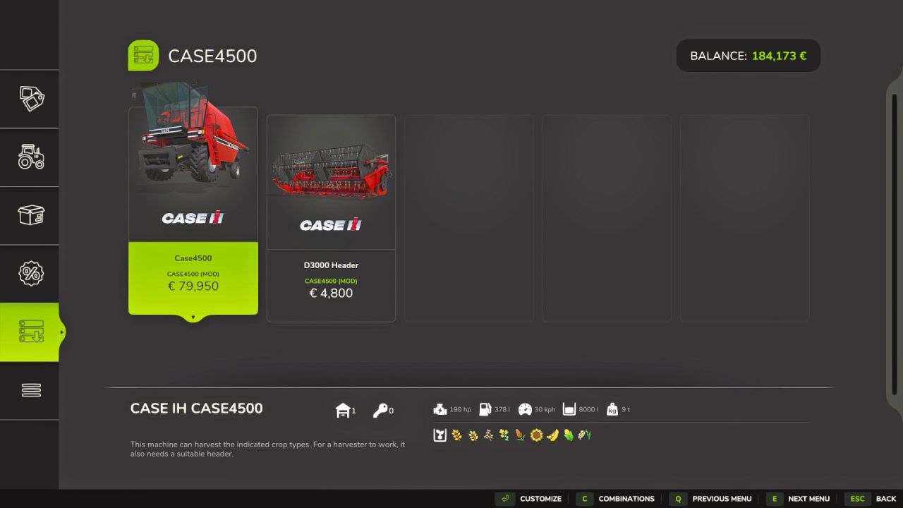 Трактор Case IH D4500 для Farming Simulator 25