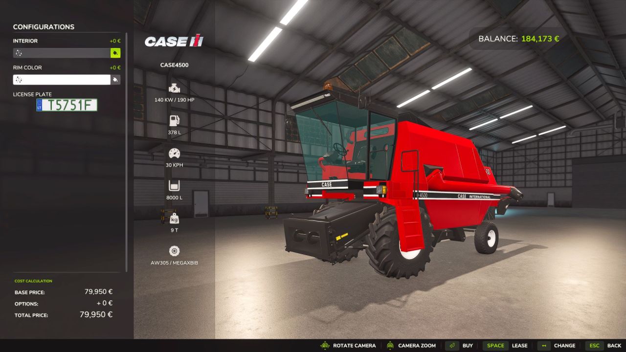 Трактор Case IH D4500 для Farming Simulator 25