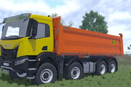 Вантажівка Iveco X-Way 8X8 Meiller Kipper для Farming Simulator 25