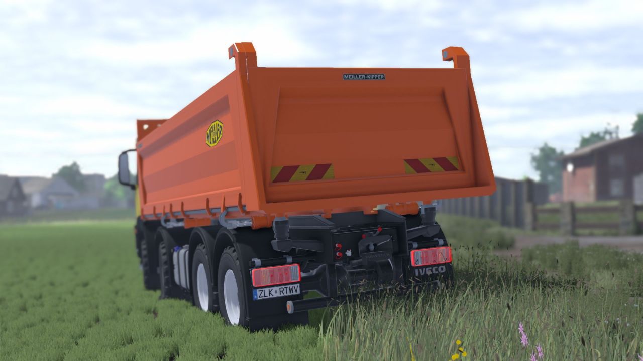 Вантажівка Iveco X-Way 8X8 Meiller Kipper для Farming Simulator 25