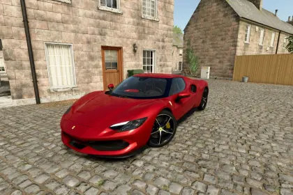 Автомобіль Ferrari 296 GTB 2022 для Farming Simulator 25