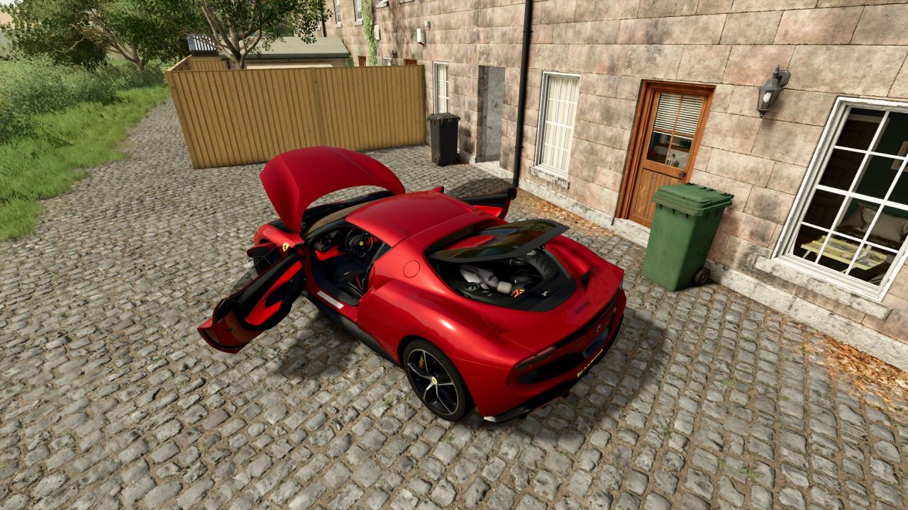 Автомобіль Ferrari 296 GTB 2022 для Farming Simulator 25