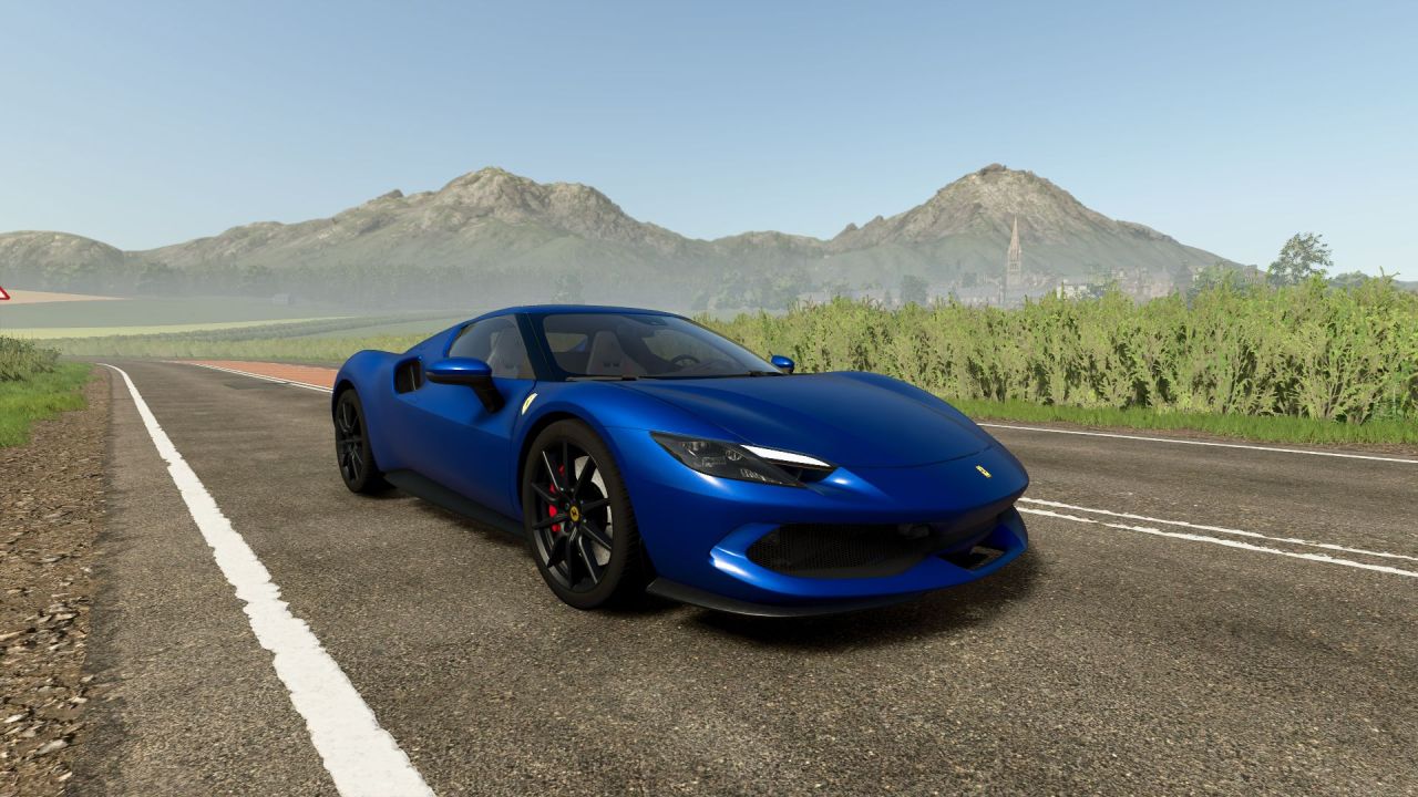 Автомобіль Ferrari 296 GTB 2022 для Farming Simulator 25