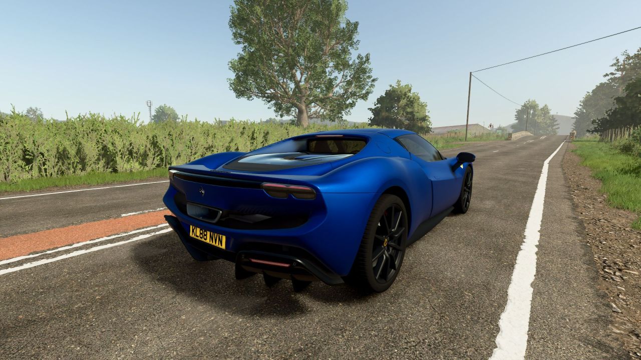 Автомобіль Ferrari 296 GTB 2022 для Farming Simulator 25