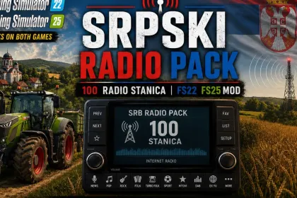 Радіопакет Сербії для Farming Simulator 25