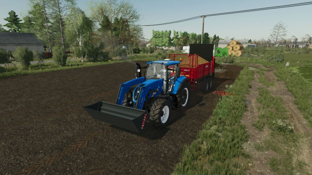 Трактор New Holland T5 Tier4b для Farming Simulator 22