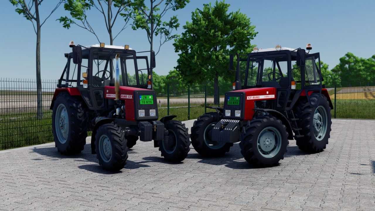 Трактор Belarus 820 для Farming Simulator 25