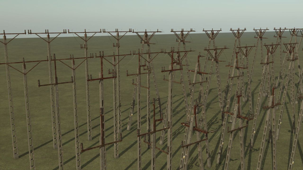 Стовпи електропередач (преміум) для Farming Simulator 25