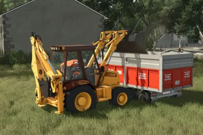Екскаватор-навантажувач Case 580 Super K для Farming Simulator 25 — 3