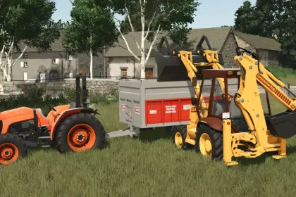 Екскаватор-навантажувач Case 580 Super K для Farming Simulator 25 — 4
