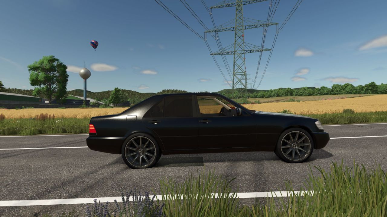 Автомобіль Mercedes Benz 500 SE V8 для Farming Simulator 25