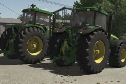 Legendarny Traktor John Deere 8020 Series (8120–8520) z Realnym PowerShift do Farming Simulator 25 — 2