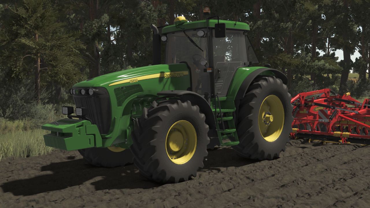 Legendarny Traktor John Deere 8020 Series (8120–8520) z Realnym PowerShift do Farming Simulator 25