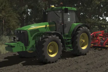 Legendarny Traktor John Deere 8020 Series (8120–8520) z Realnym PowerShift do Farming Simulator 25 — 3