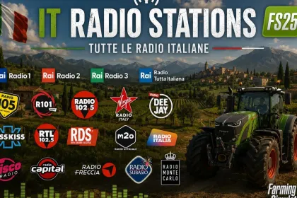 Італійські радіостанції для Farming Simulator 25