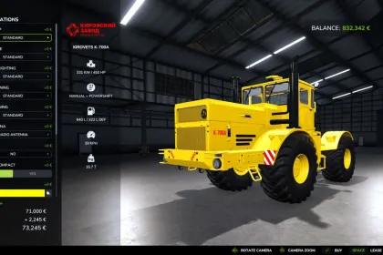 Трактор KIROVETS K-700A K-701 для Farming Simulator 25 — 2