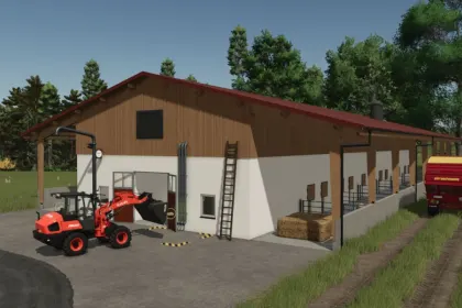 Сучасний Свинарник ern Pigsty на 200 Голів із Сонячною Системою для Farming Simulator 25 — 1