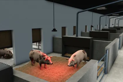 Сучасний Свинарник ern Pigsty на 200 Голів із Сонячною Системою для Farming Simulator 25 — 4