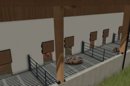 Сучасний Свинарник ern Pigsty на 200 Голів із Сонячною Системою для Farming Simulator 25 — 5