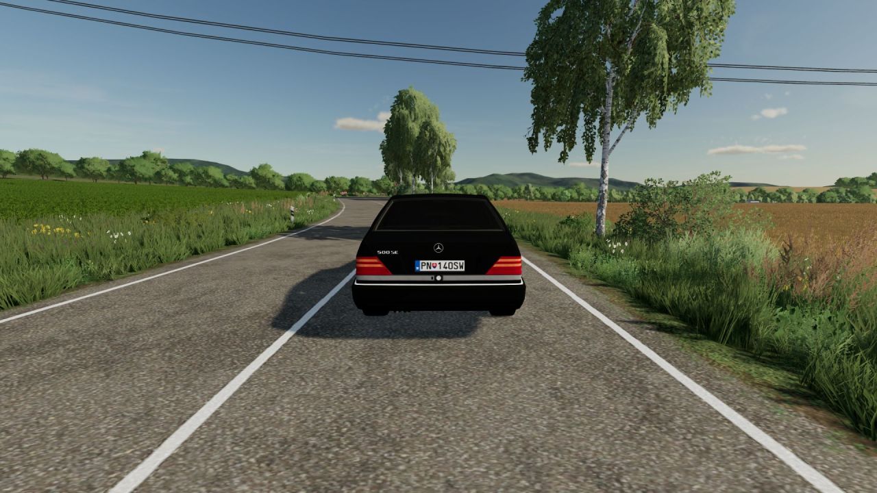 Car Mercedes Benz 500 SE V8 for Farming Simulator 22