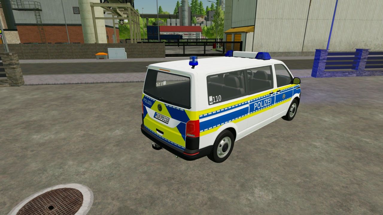 Car Volkswagen T6 (Hesse Police) for Farming Simulator 22