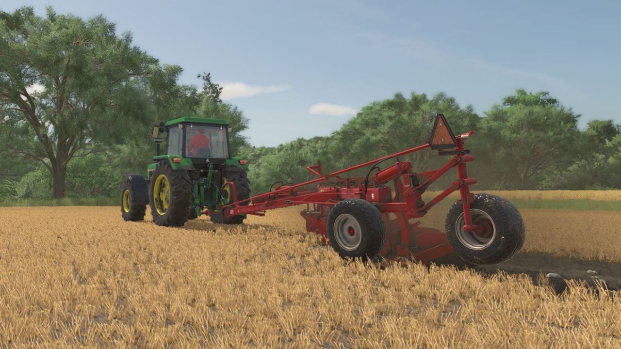 Плуг Case IH 720 (5 корпусів) для Farming Simulator 25