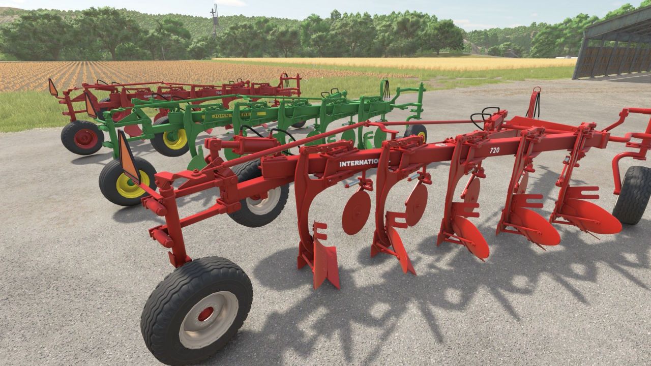 Плуг Case IH 720 (5 корпусів) для Farming Simulator 25