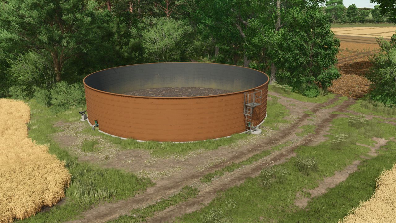 Stainless Steel Liquid Manure Tank for Farming Simulator 25