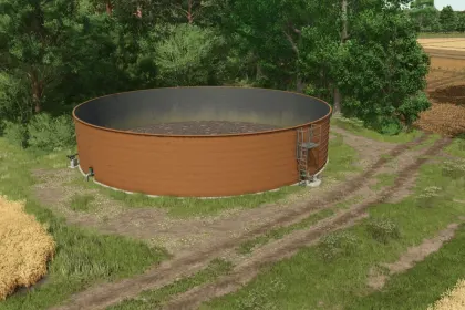 Stainless Steel Liquid Manure Tank for Farming Simulator 25 — 2