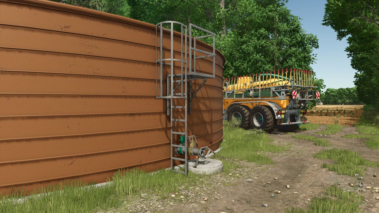 Stainless Steel Liquid Manure Tank for Farming Simulator 25