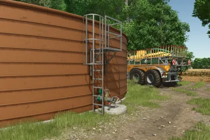 Stainless Steel Liquid Manure Tank for Farming Simulator 25 — 3