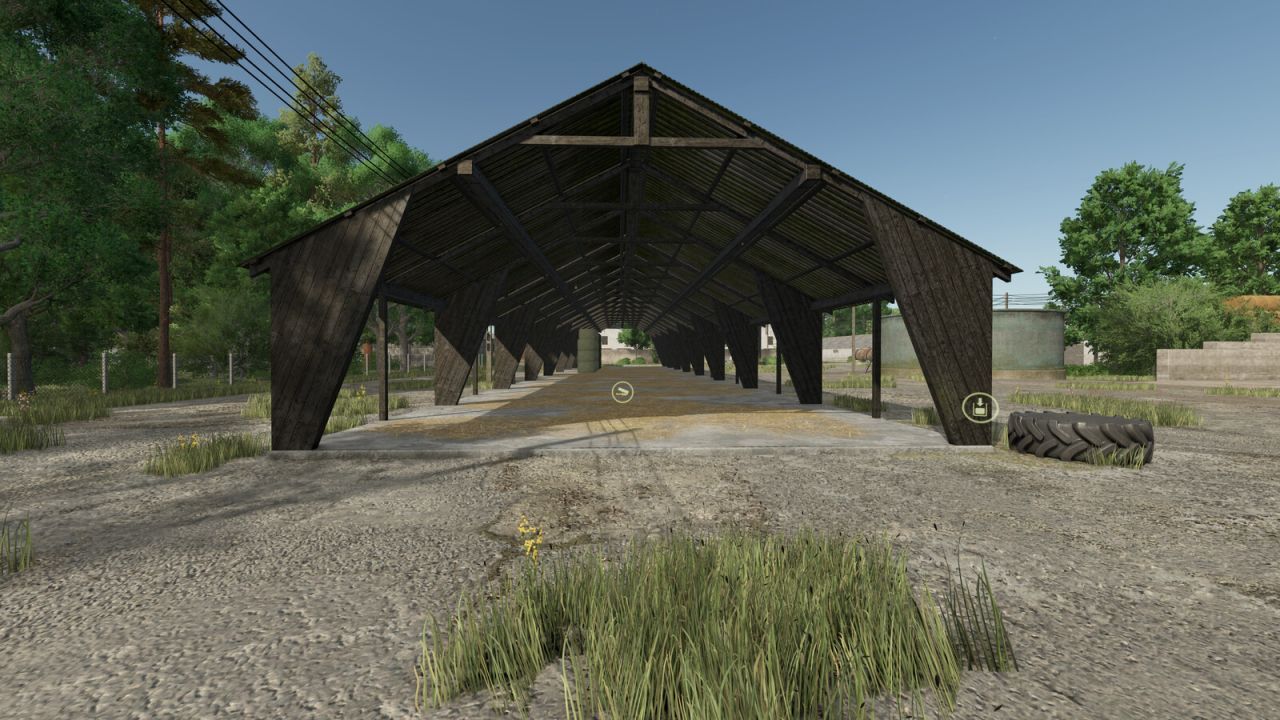 Efficient Automatic Bale Shelter — Automatic Shed for Bales in Polish PGR Style (FS25)