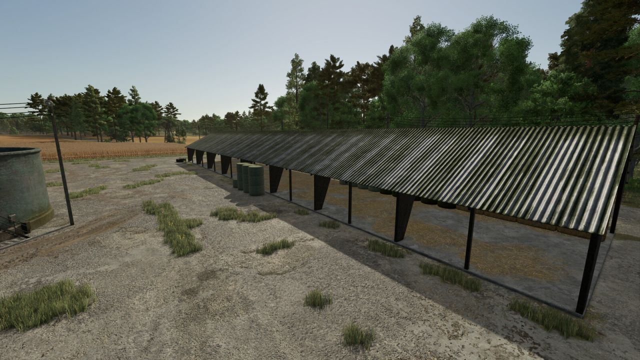 Efektywny Automatic Bale Shelter — Automatyczny Wiata na Belki w Stylu Polskiego PGR (FS25)