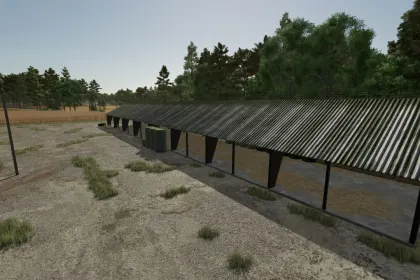 Efektywny Automatic Bale Shelter — Automatyczny Wiata na Belki w Stylu Polskiego PGR (FS25) — 2