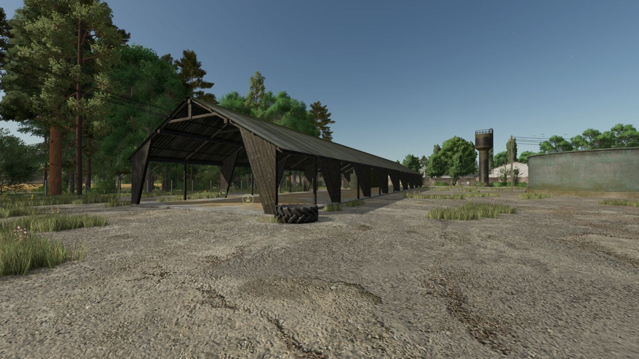 Efektywny Automatic Bale Shelter — Automatyczny Wiata na Belki w Stylu Polskiego PGR (FS25)