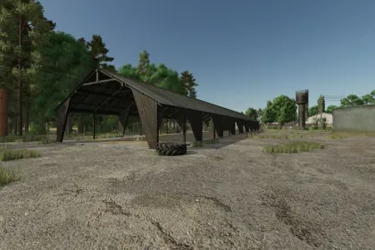 Efektywny Automatic Bale Shelter — Automatyczny Wiata na Belki w Stylu Polskiego PGR (FS25) — 3