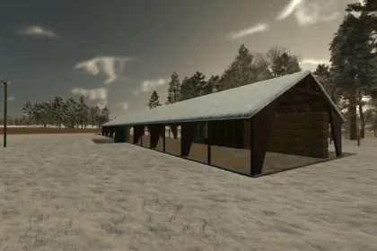 Efektywny Automatic Bale Shelter — Automatyczny Wiata na Belki w Stylu Polskiego PGR (FS25) — 4